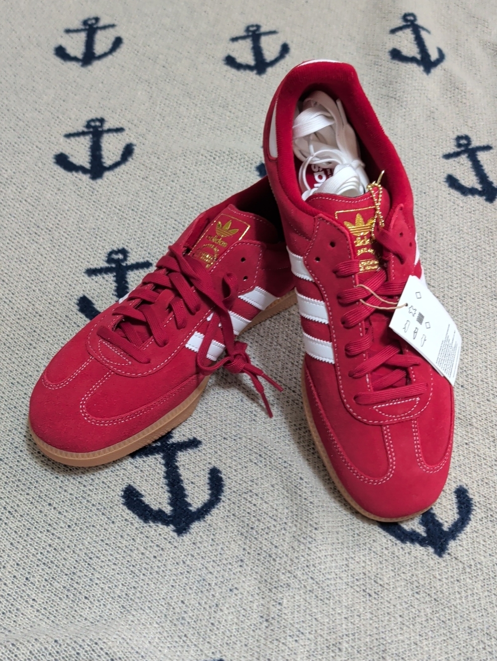 adidas Samba OG Men’s Red and White Sneakers